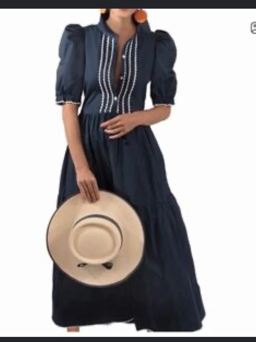 Gretchen Scott Karley Collared Midi Dress Medium